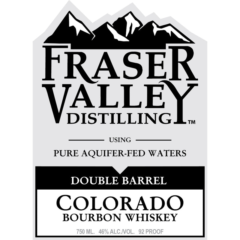 Fraser Valley Distilling Double Barrel Colorado Bourbon