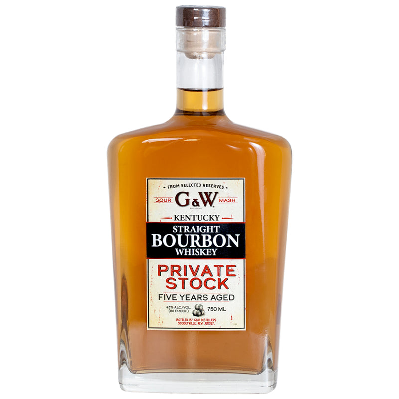 G&W 5 Year Old Private Stock Bourbon