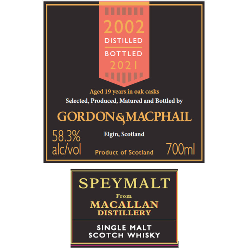 Gordon & Macphail 19 Year Old Macallan Single Malt Scotch