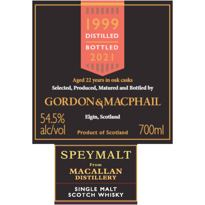 Gordon & Macphail 22 Year Old Macallan Single Malt Scotch