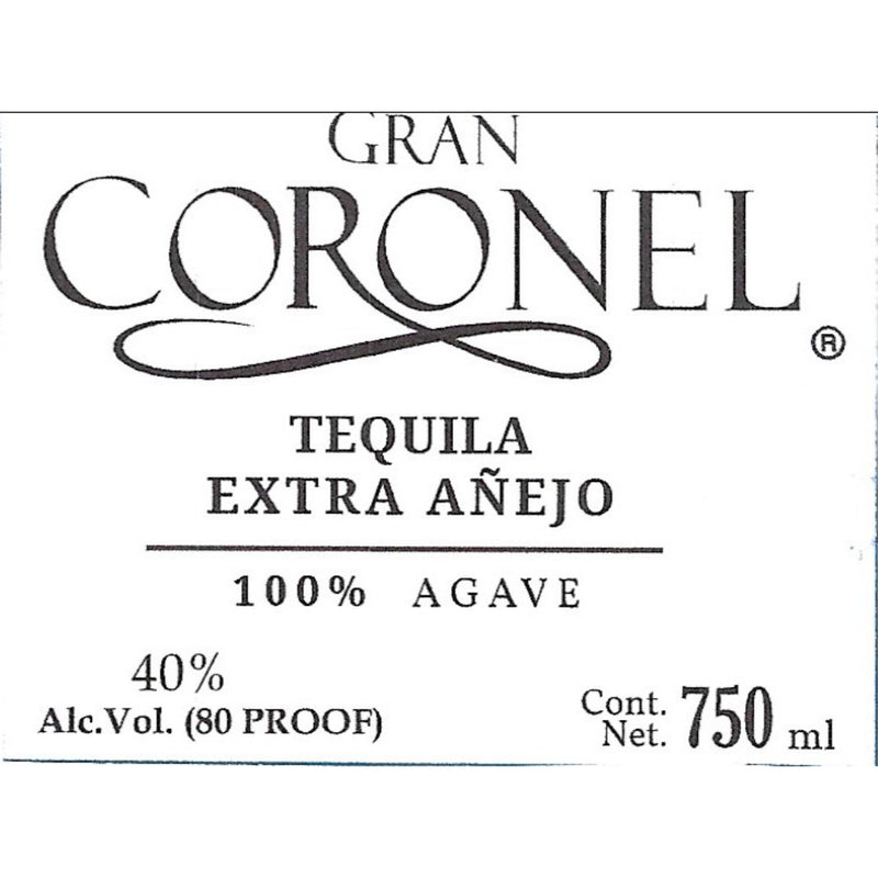 Gran Coronel Extra Anejo Tequila