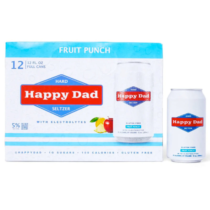 Happy Dad Fruit Punch Hard Seltzer 12pk