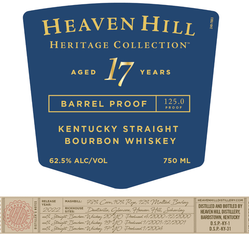 Heaven Hill Heritage Collection 17 Year Old Bourbon
