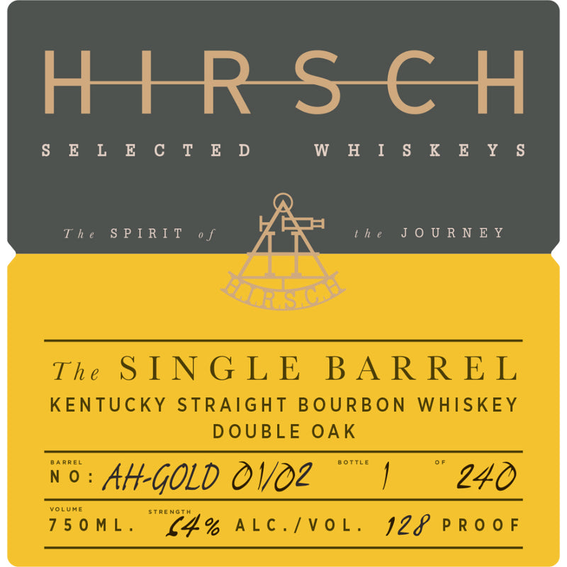 Hirsch The Single Barrel Kentucky Straight Bourbon Double Oak