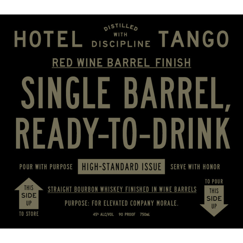Hotel Tango Single Barrel Bourbon Finished in Wine Barrels