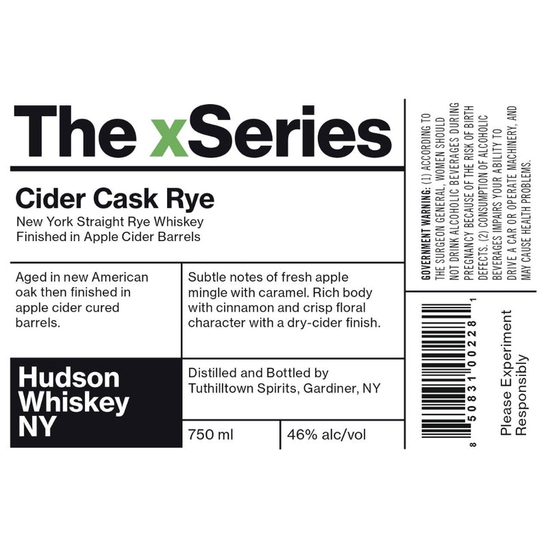 Hudson The xSeries Cider Cask Rye
