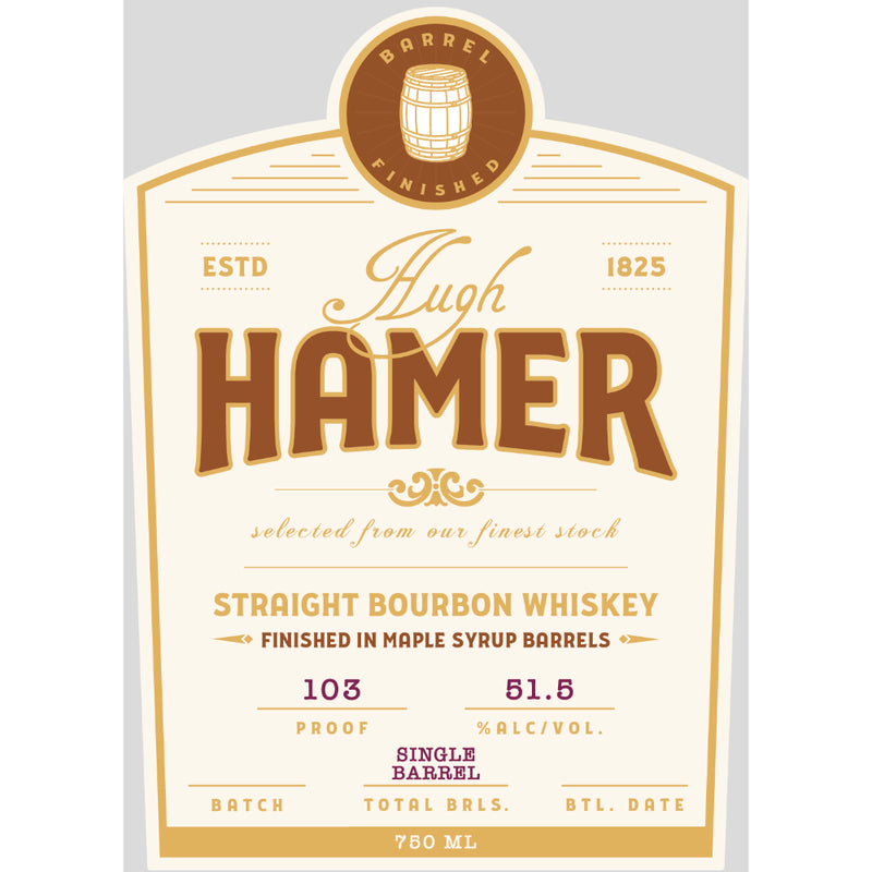 Hugh Hamer Bourbon Finished in Maple Syrup Barrels