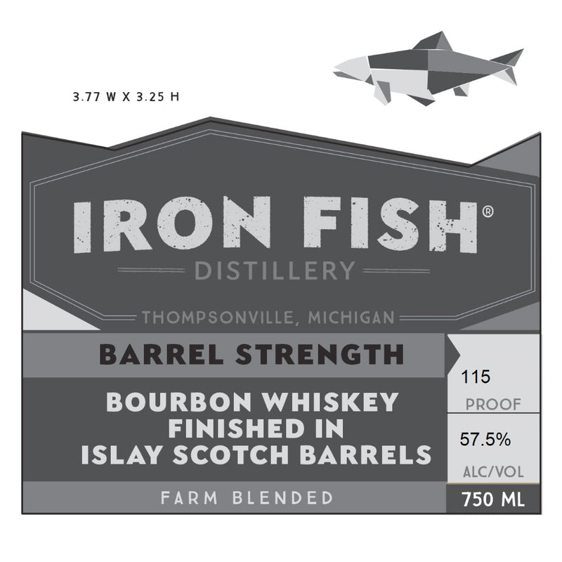 Iron Fish Barrel Strength Farm Blended Bourbon