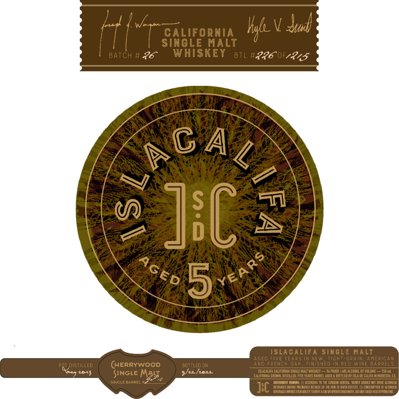 Islacalifa 5 Year Sherrywood Single Malt Whiskey