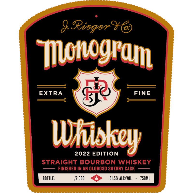 J. Rieger Monogram Straight Bourbon 2022 Edition