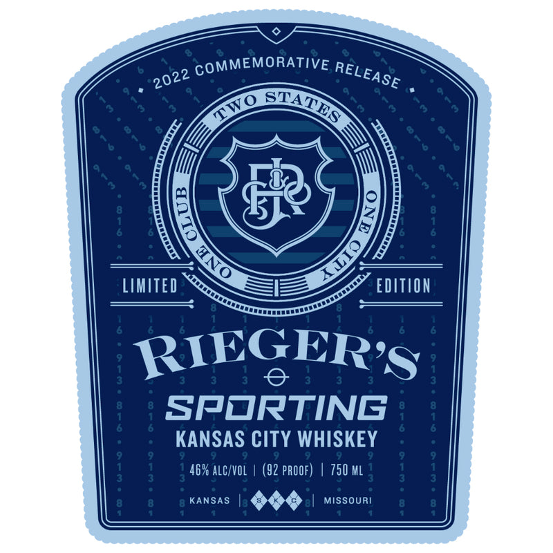 J. Rieger Sporting Kansas City Whiskey