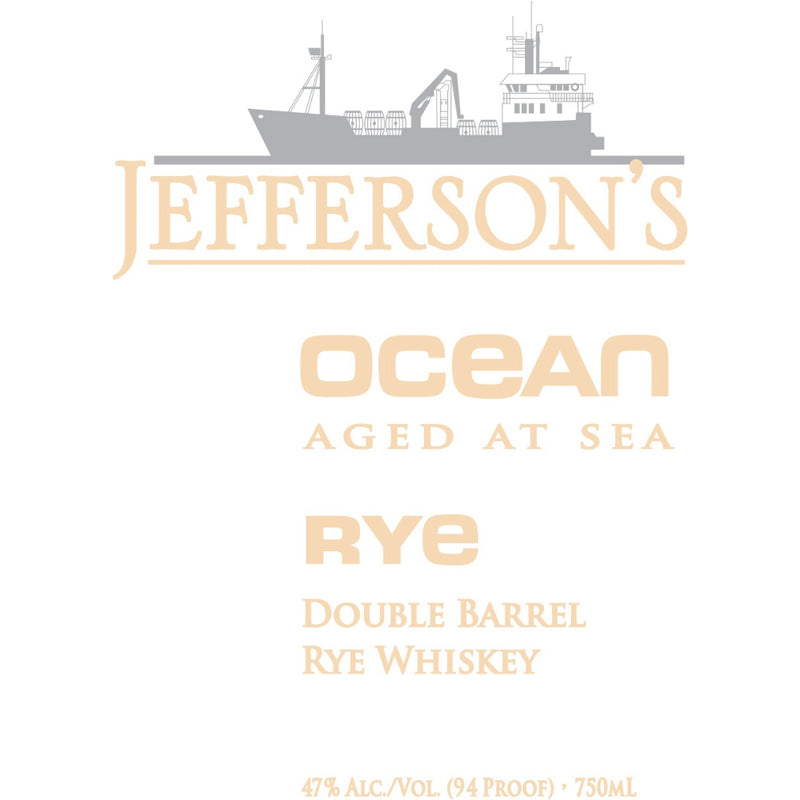 Jefferson’s Ocean Aged At Sea Double Barrel Rye Voyage 26