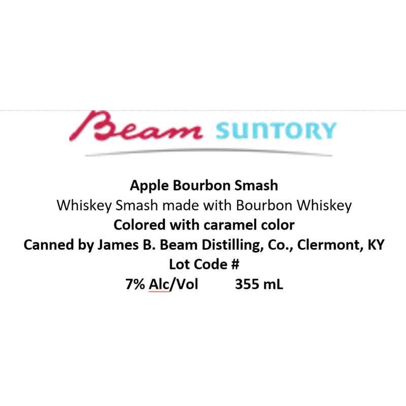 Jim Beam Apple Bourbon Mash Canned Cocktail
