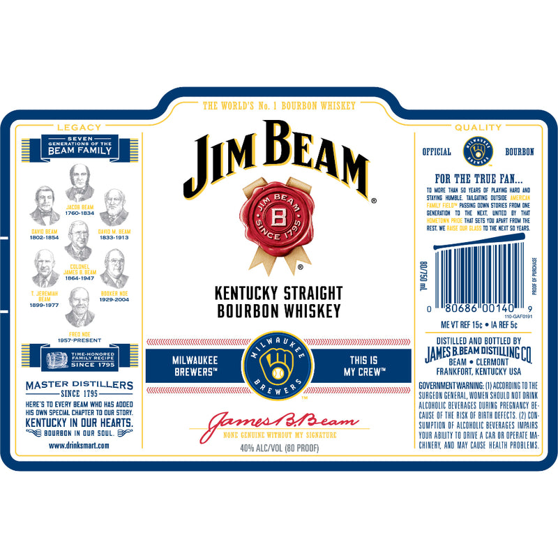 Jim Beam Milwaukee Brewers Edition