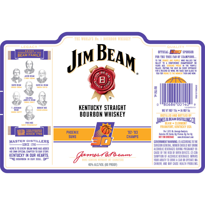 Jim Beam Phoenix Suns 30th Anniversary Edition