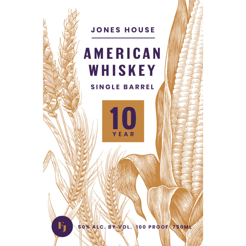 Jones House 10 Year Old Single Barrel American Whiskey