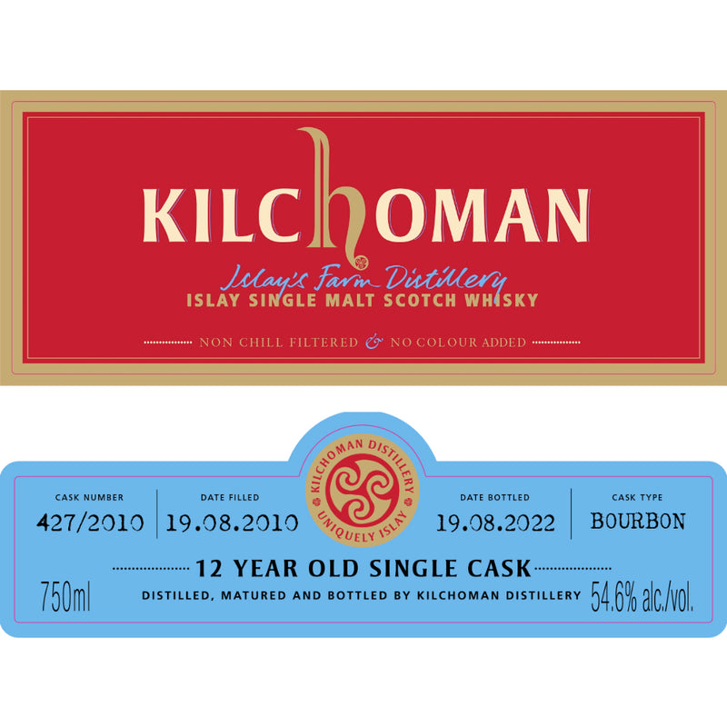 Kilchoman 12 Year Old Single Cask ImpEx Cask Evolution 03/2022