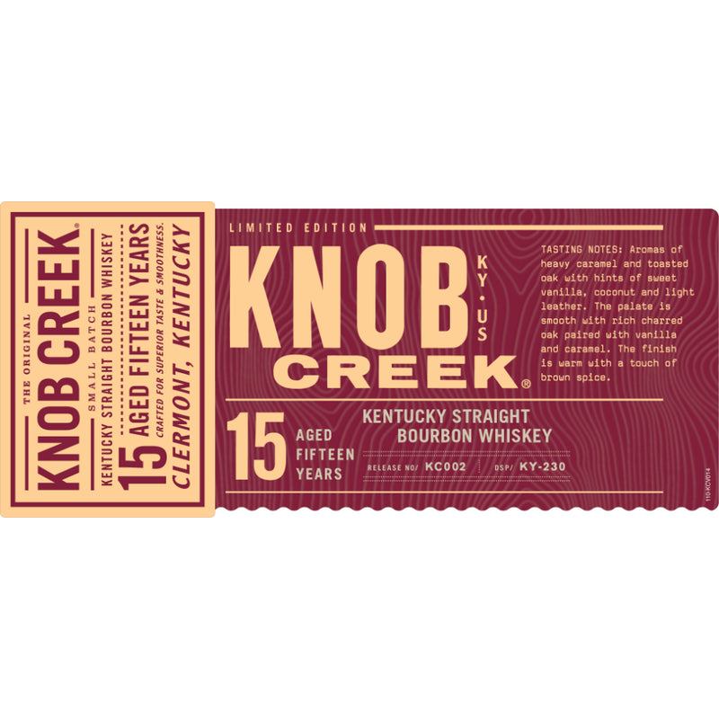 Knob Creek 15 Year Old 2021 Limited Edition
