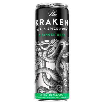Kraken Black Spiced Rum & Ginger Beer Cocktail 4PK