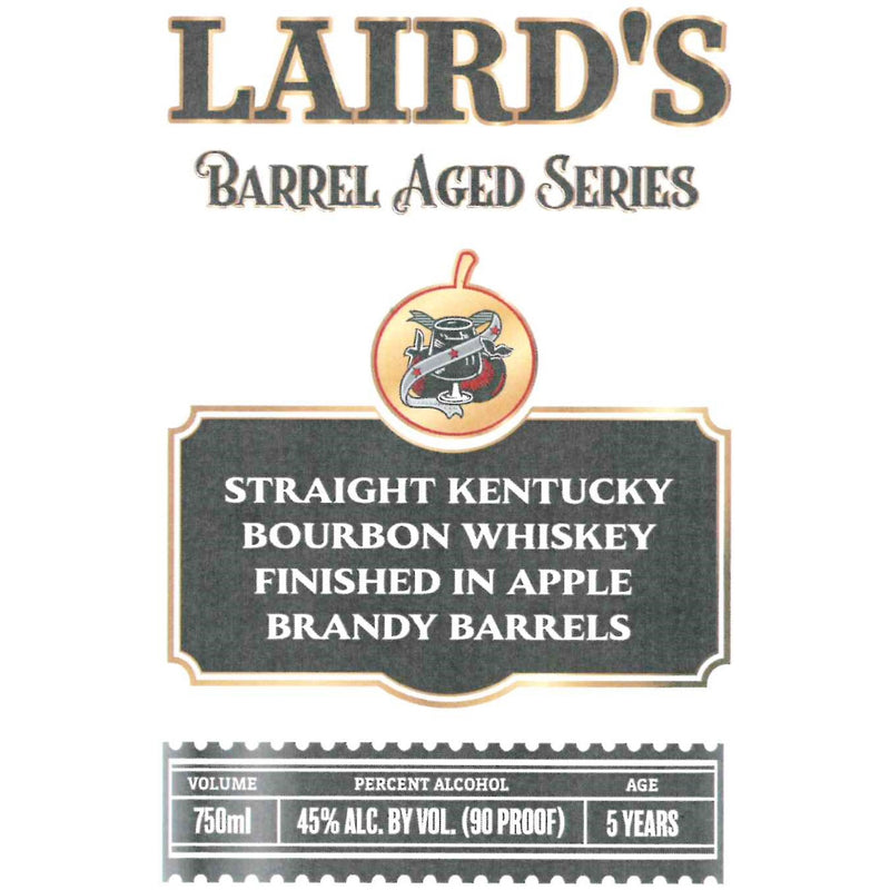Laird’s Barrel Aged Series Bourbon Finished in Apple Brandy Barrels