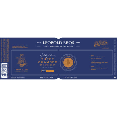 Leopold Bros Three Chamber Rye Holiday Edition 2022 Release