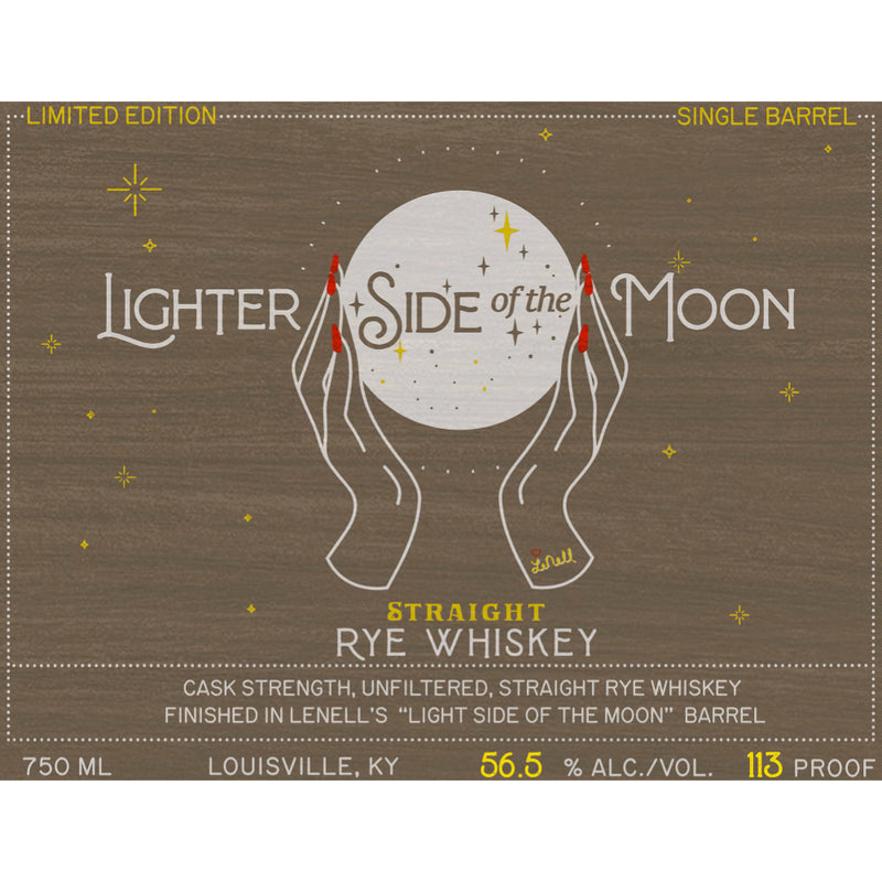 Lighter Side of the Moon Straight Rye Whiskey
