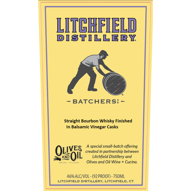 Litchfield Distillery Batchers Bourbon Finished in Balsamic Vinegar Casks