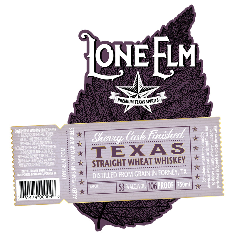 Lone Elm Sherry Cask Finished Texas Straight Wheat Whiskey