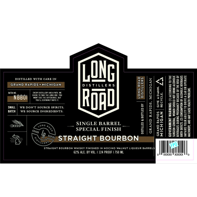 Long Road Distillers Single Barrel Special Finish Bourbon