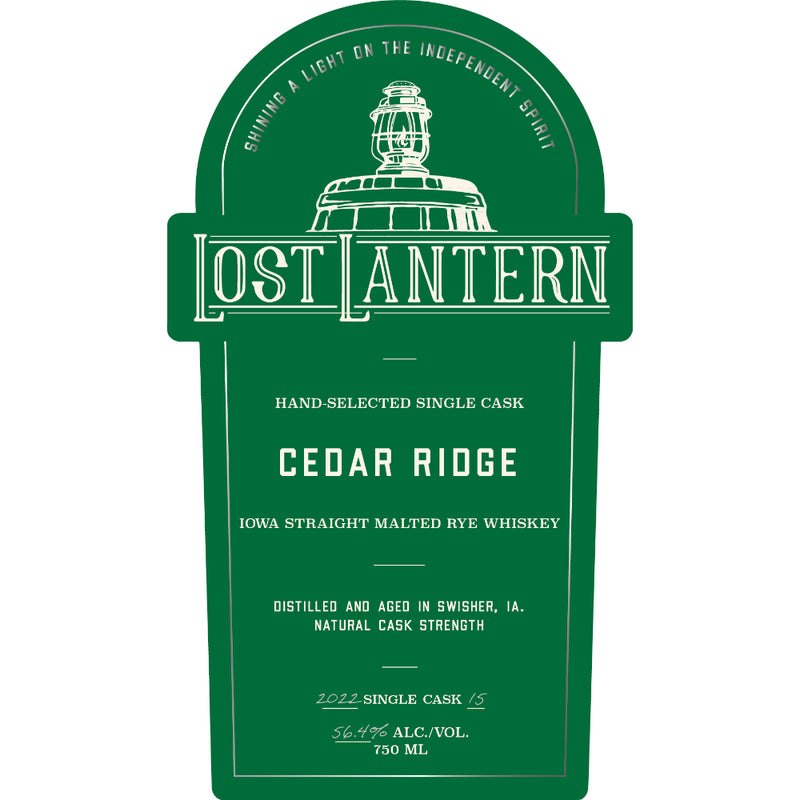 Lost Lantern Cedar Ridge Iowa Straight Malted Rye