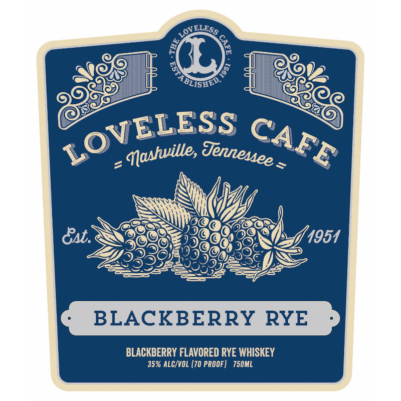 Loveless Cafe Blackberry Rye Whiskey