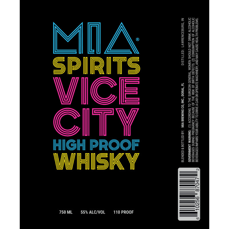 M.I.A. Spirits Vice City High Proof Whisky