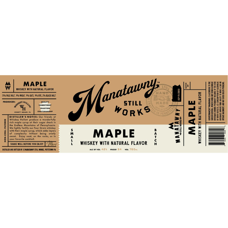 Manatawny Still Works Maple Flavored Whiskey