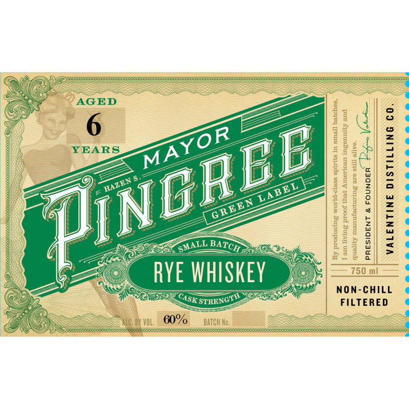 Mayor Pingree Green Label Rye Whiskey
