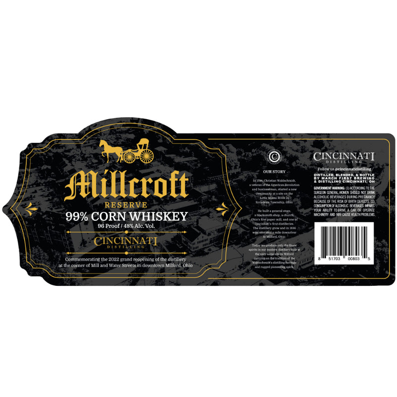 Millcroft Reserve 99% Corn Whiskey