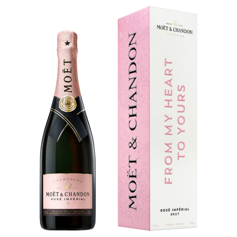 Moët Impérial Rosé "From My Heart To Yours" Cardboard Box