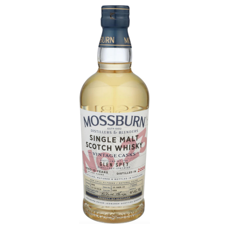 Mossburn No. 23 Glen Spey 10 Year Old Scotch