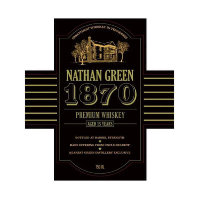 Nathan Green 1870 15 Year Old American Whiskey Uncle Nearest