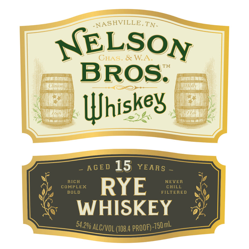 Nelson Bros 15 Year Old Rye Whiskey