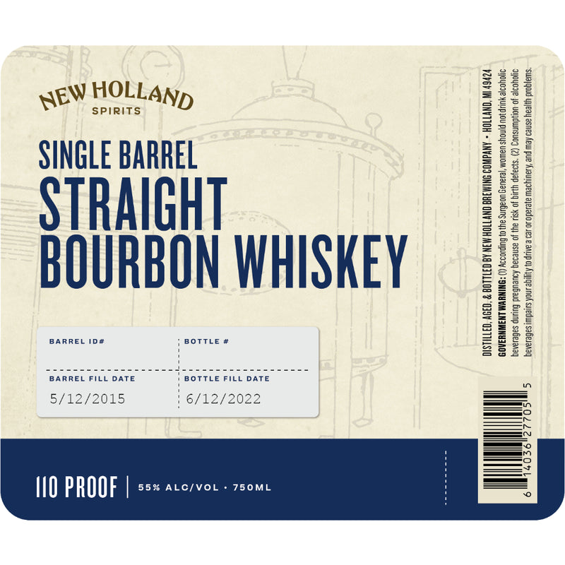 New Holland Single Barrel Straight Bourbon
