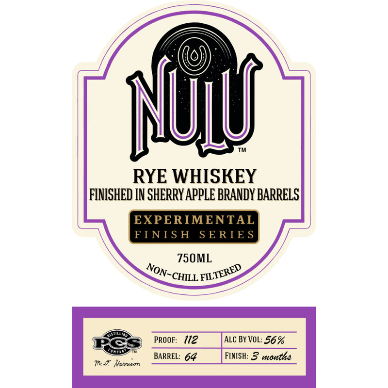 Nulu Rye Finished In Sherry Apple Brandy Barrels