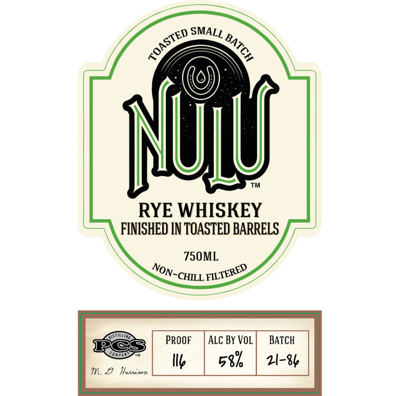 Nulu Rye Whiskey Finished in Toasted Barrels