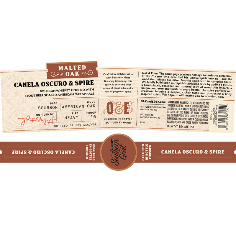 Oak & Eden Canela Oscuro & Spire Bourbon