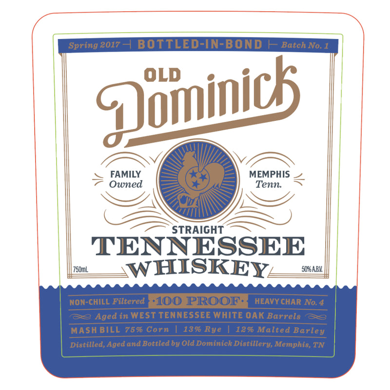 Old Dominick Bottled in Bond Straight Tennessee Whiskey