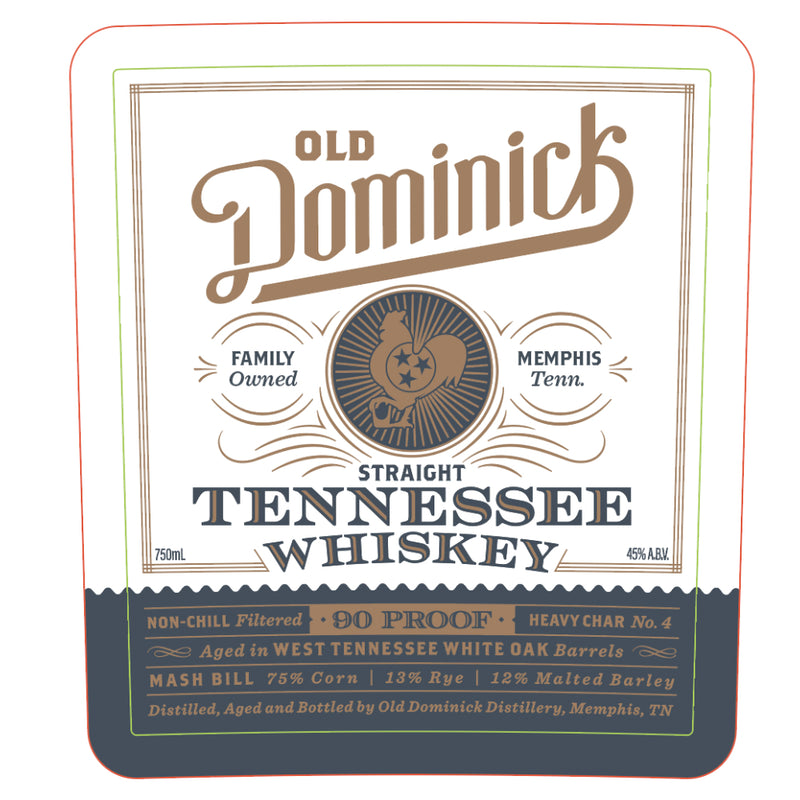 Old Dominick Straight Tennessee Whiskey 90 Proof