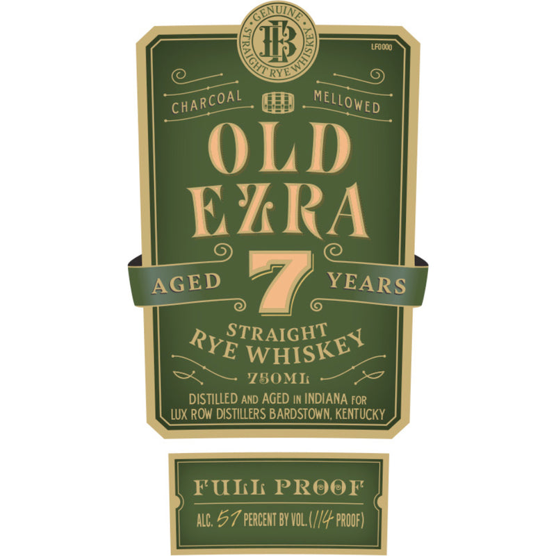 Old Ezra 7 Year Old Straight Rye Whiskey
