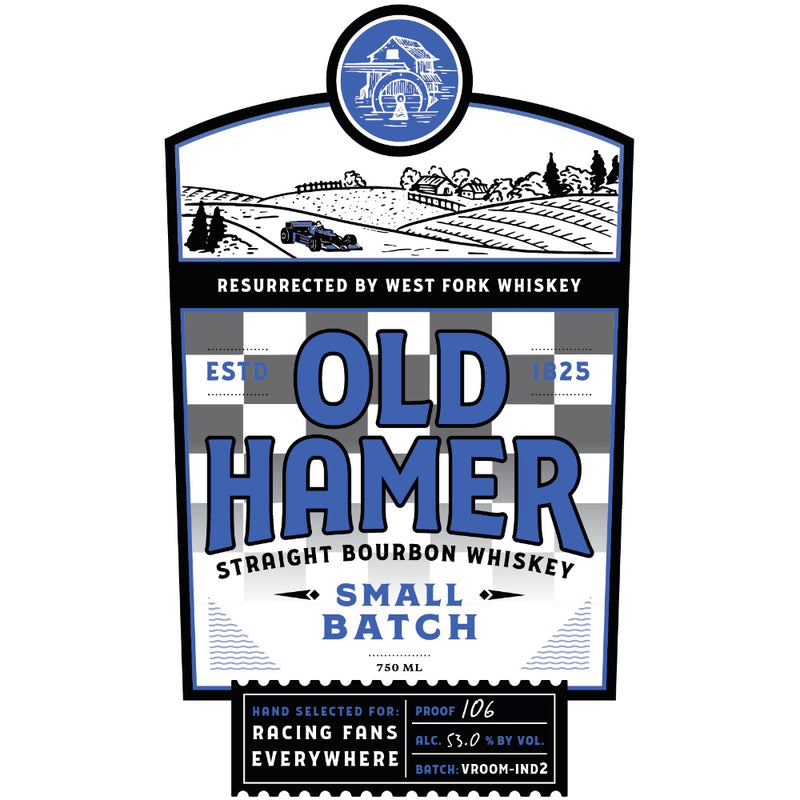 Old Hamer Racing Fans Small Batch Straight Bourbon