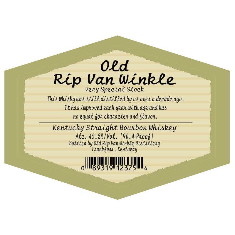 Old Rip Van Winkle 10 Year Old 90.4 Proof