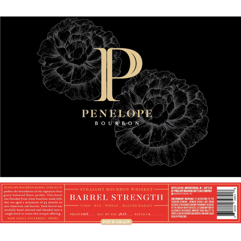 Penelope Bourbon Barrel Strength Four Grain Batch 