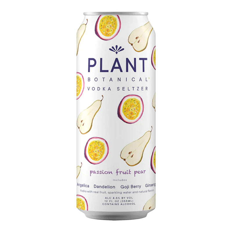 Plant Botanical Passionfruit Fruit Pear Vodka Seltzer 4PK